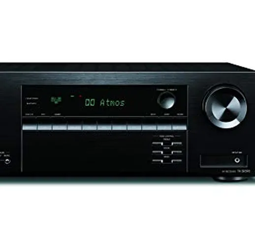 Onkyo TX-SR393(B) - Ricevitore AV a 5.2 canali (Dolby/DTS:X, AccuEQ, AccuReflex, 4K, Bluet...