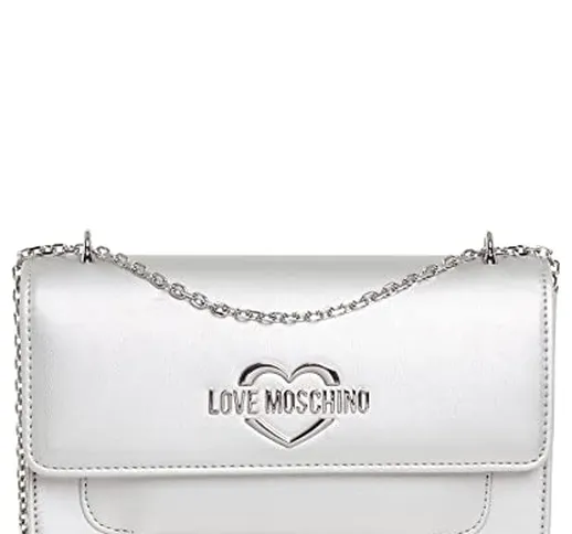 Love Moschino borsa a spalla donna silver