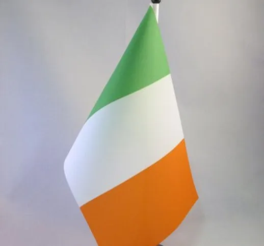 AZ FLAG Bandiera da Tavolo Irlanda 21x14cm - Piccola BANDIERINA Irlandese 14 x 21 cm