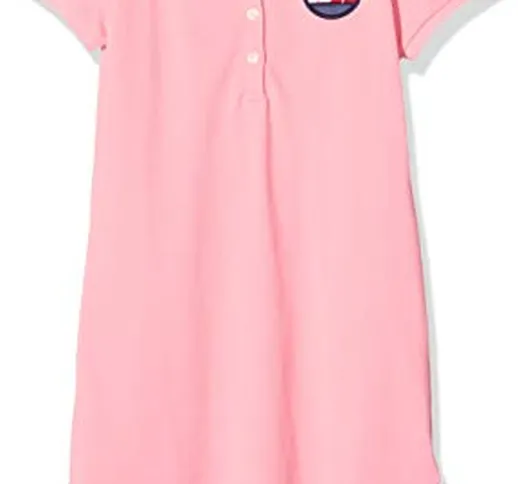 Tommy Hilfiger Essential Polo Dress Vestito, Rosa (Pink Tf4), (Taglia Produttore: 74) Bamb...