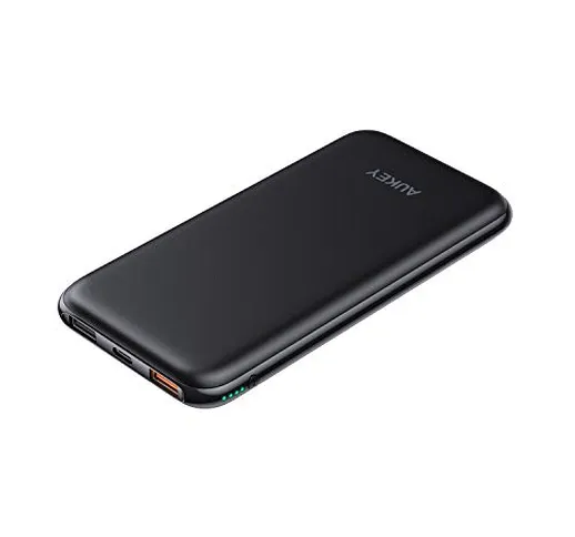 AUKEY Powerbank Wireless con 18W PD, Power Bank Wireless 8000mAh, Caricabatterie USB C con...