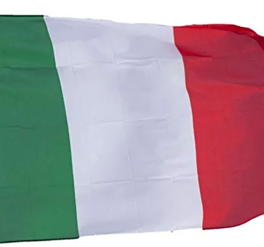 R&F srls Bandiera Italia Tricolore Italiana 90 X 150 cm Tessuto Misura Standard Nazionale...