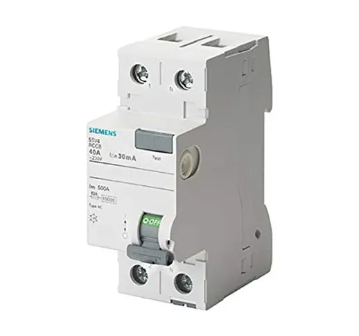 Siemens 5SV – Interruttore differenziale clase-ac 2 poli 63 A 30 mA 70 mm