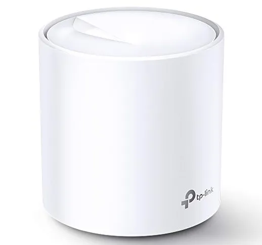 TP-Link Deco X20 WiFi Mesh, WiFi 6 Dual Band AX1800, 2 porte Gigabit, Unità aggiuntiva per...