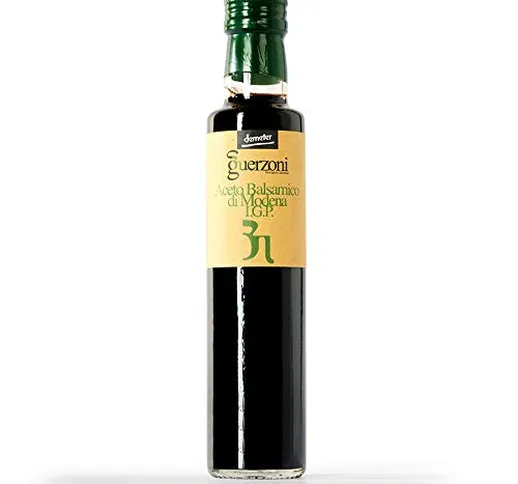 Aceto Balsamico di Modena igp GUERZONI - Serie Bio Verde - Confezione 3 bottiglie da 250 m...