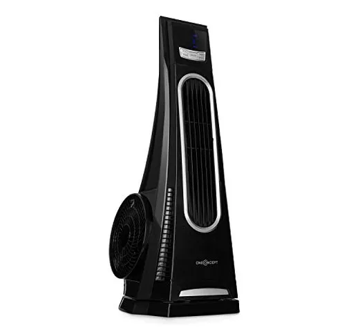 oneConcept Blown Away - Ventilatore a Torre, 100 Watt, Oscillazione 70°, Ricambio d'Aria 1...