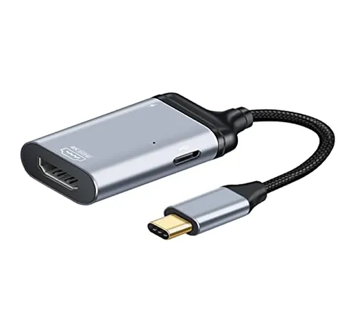 KESOTO Adattatore da USB 2.0 di Tipo C a Adattatore da PRO a USB C. - C-HDMI 3 in 1