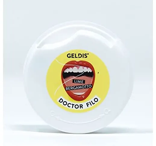 Geldis® Filo Interdentale Doctor Filo® Cerato aromatizzato Lime e Bergamotto, Senza Fluoro...