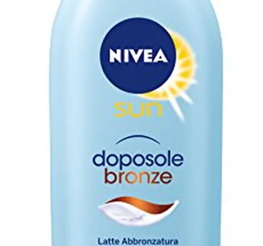 NIVEA Sun Latte Doposole Bronze Abbronzatura Prolungata, con Estratto Naturale di Melanina...