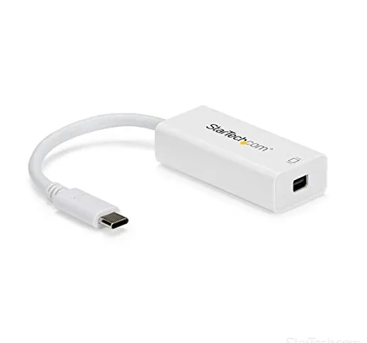 StarTech.com Adattatore USB Tipo C a Mini DP 4K 60Hz Bianco - Compatibile con Thunderbolt™...