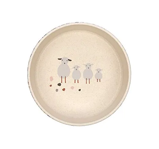 Lässig Lässig Ciotola Per Bambini/Bowl Pp/Cellulose Tiny Farmer Sheep/Goose Nature - 90 g