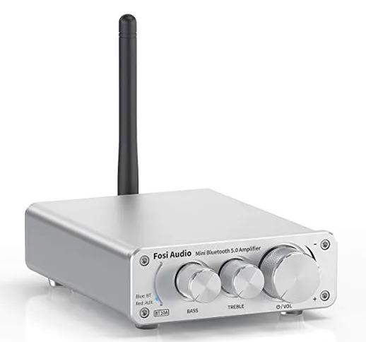 [Nuova Versione] Amplificatore Audio Stereo Bluetooth 5.0 Sintoamplificatore 2 Canali Clas...