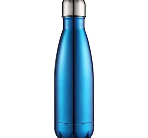 Anjoo Bottiglia Termica in Acciaio Inossidabile, Leggero e Compatto in Bottiglia Termica p...