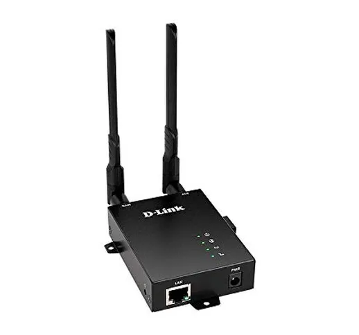 D-Link DWM‑312 4G LTE Router, Machine to Machine, Wireless N150, Fast Ethernet, Slot Dual-...