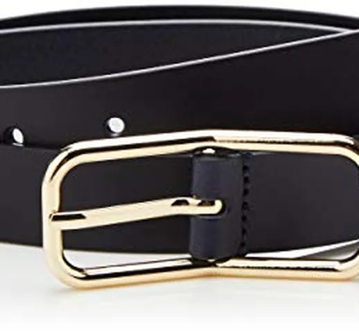 Tommy Hilfiger New Buckle Belt 2.5 Cintura, Blu (Sky Captain Cjm), X-Large (Taglia Unica:...