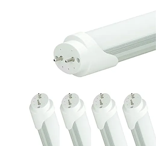 ECD Germany 4 x Tubo a LED Fluorescente T8 G13 11W 60 cm Bianco Caldo 3000 K Tubo Neon Lam...