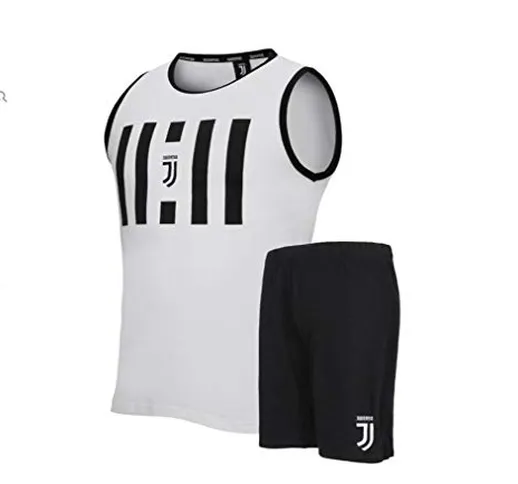 JUVENTUS. Pigiama Ragazzo Spalla Larga in Cotone Prodotto Ufficiale Juve Art. JU15077 (14...