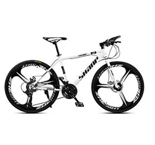 Mountain Bike Adulto Mountain Bike 26 Pollici Doppio Disco Freno Una Ruota 30 Velocità Off...