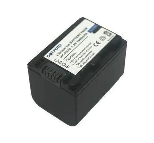 Dot.Foto NP-FH60, NP-FH70 Premium 7.2v / 1800mAh Batteria Ricaricabile per Sony