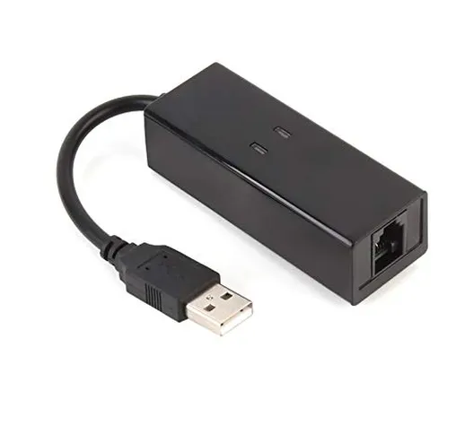 Dimensione portatile USB esterno 56K V.90 V.92 Modem esterno dati telefonici Voice Fax per...