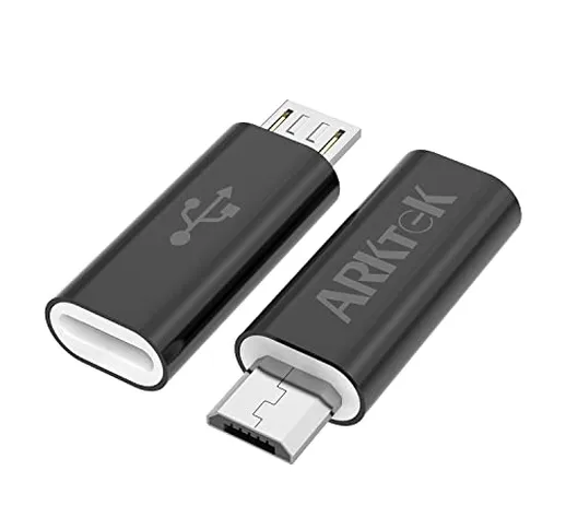 ARKTEK Adattatore USB C to Micro, Micro USB (maschio) a USB C (femmina) Adattatore Trasfer...