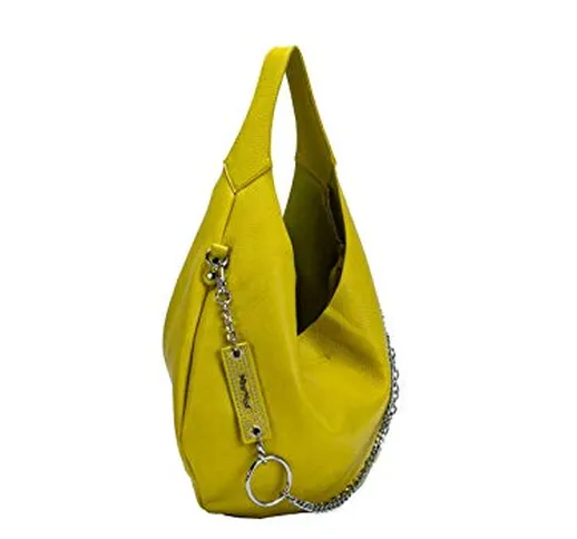 MIMI-MUA' BORSA HOBO CON CATENA ART M8-H199164 GIALLO, U