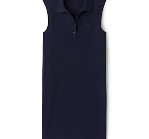 Lacoste EF2337 Vestito, Blu (Marine), (Taglia Produttore: 42) Donna