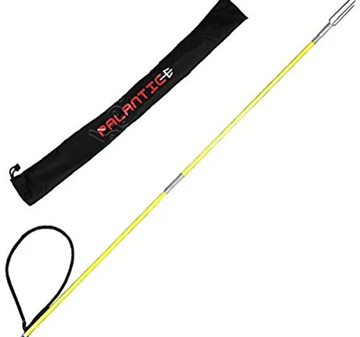 Scuba Choice Fiber Glass 4.5 'Travel Two Piece Spearfishing Pole Spear with Lionfish Barb...