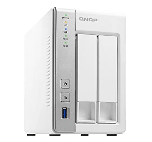 Sistema di Bay Desktop Turbo NAS Qnap 231p2 – 1 G 8TB Bundle 2 & 2 X 4TB Hard Disk