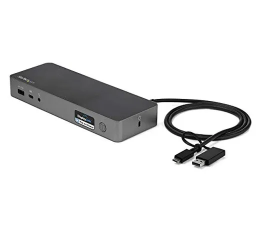 StarTech.com Docking Station Universale per Portatile Dual 4K - Replicatore di Porte USB-C...