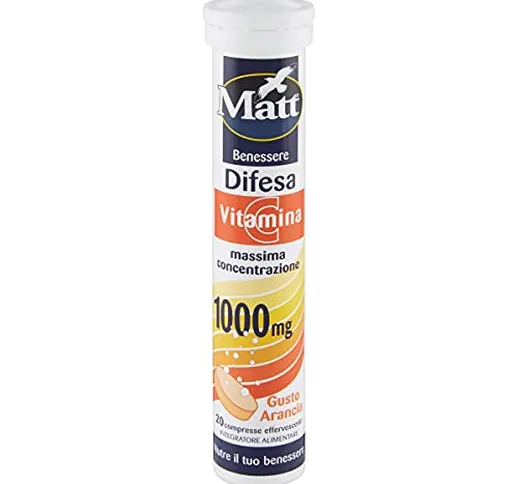 Matt&Diet - Difesa - Integratore di Vitamina C 1000 mg - Compresse Effervescenti - 90 gr