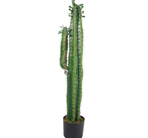 Leaf Foglia di Cactus Artificiale con Vaso, 100 cm, 110 cm