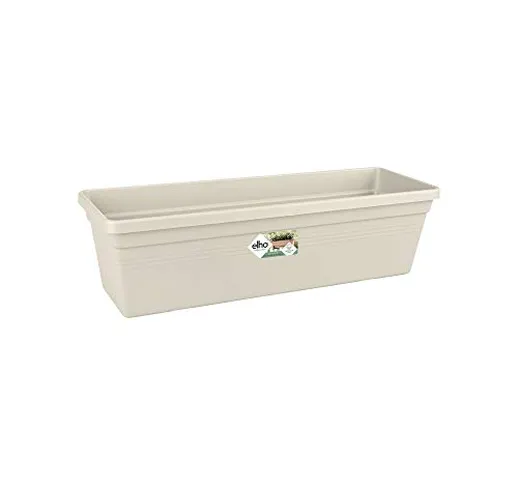 elho Green Basics Trough 80cm-Cotton White Portavaso, 79x16.5x13.7 cm