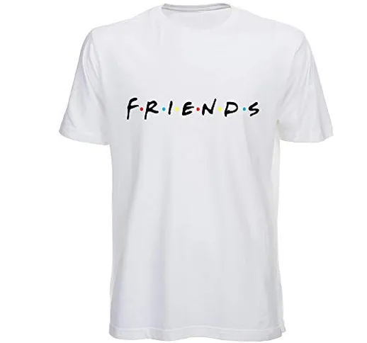 Generico T Shirt Friends Logo, Serie TV Anni 90, Bambino 12-14 Anni