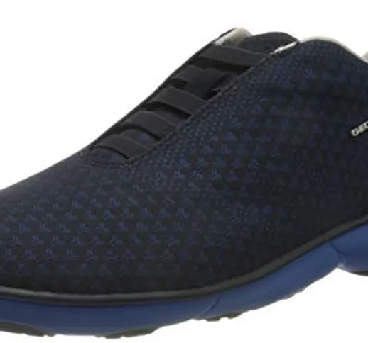 Geox U NEBULA E, Scarpe da Ginnastica Basse da Uomo, Blu, 43 EU