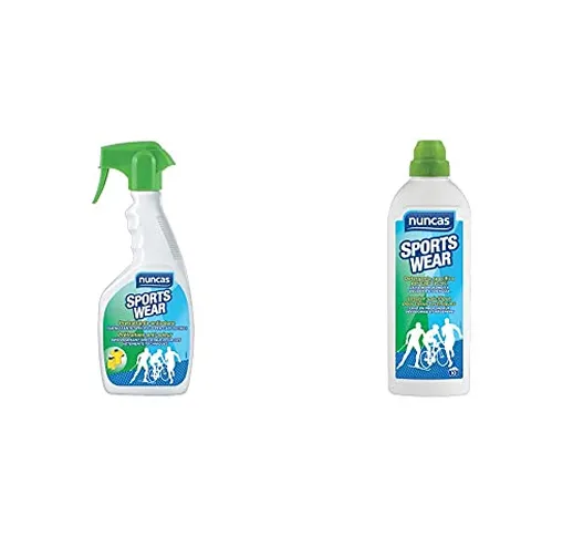 nuncas Sportswear Pretrattante Antiodore, 500ml + Detergente Specifico per Capi Tecnici, 1...