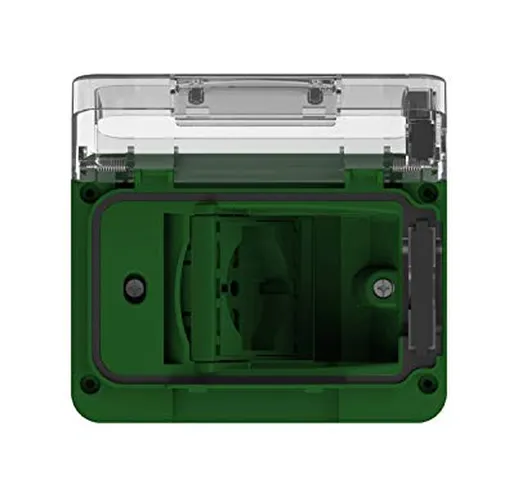 WIDE IP55 completa di schuko bivalente colore Verde Bosco per scatola da incasso tipo 503