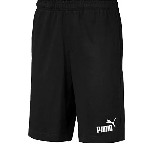 Puma Essentials Jersey Shorts Black JR - Colore - Nero, Misure - 13/14