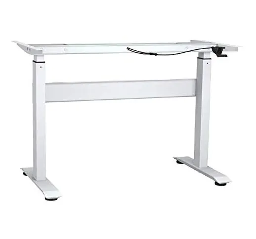 YULUKIA 100003 GASLIFT HEIGHT ADJUSTABLE DESK, SIT AND STAND, Gaslift Scrivania regolabile...