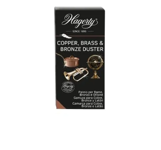 Hagerty Copper Brass & Bronze Duster, Panno Lucida Rame, Bronzo & Ottone, Antiossidante, P...