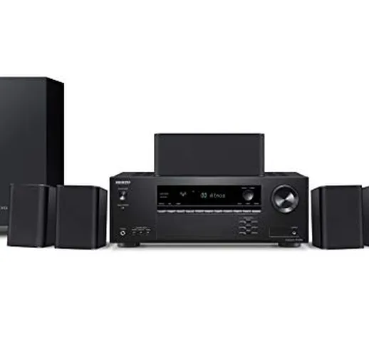 Onkyo HT-S3910(B) 5.1 sistema home cinema con ricevitore AV e altoparlante (155 W/canale,...