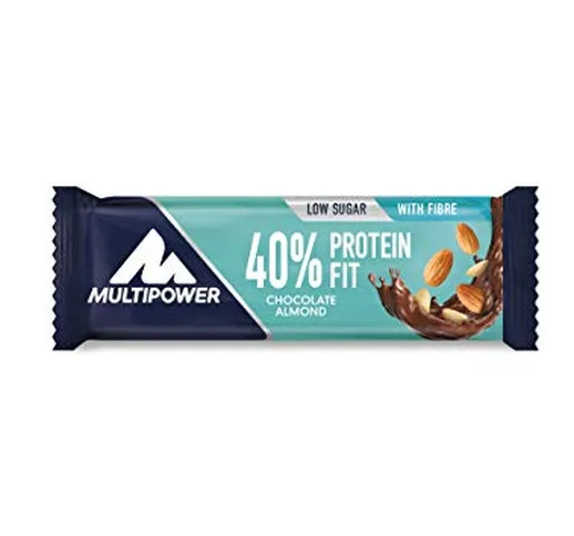 Multipower Barretta Proteica - Protein Fit 40% -con 14 g di Proteine - Fonte di fibre e a...