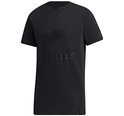 Adidas All Blacks New Zealand - Maglietta per tifosi (M, nero)