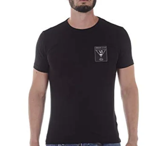 Versace Jeans - T-Shirt Uomo B3GQA7E011623 Nero Jersey Viscosa OMBRINA L