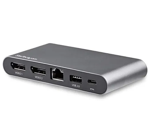 StarTech.com Adattatore Multiporta USB-C per doppio monitor - Adattatore DisplayPort dual...