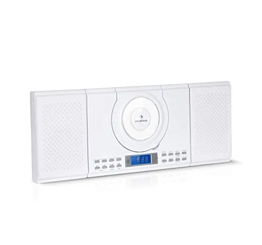 AUNA Wallie Microsystem - Stereo Compatto, Stereo CD, 2x10 Watt RMS, Lettore CD Stereo, CD...