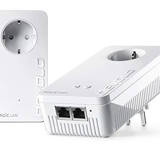 Devolo Magic 2 WiFi: Powerline con funzione WLAN per aumento prestazioni, WiFi fino a 2400...