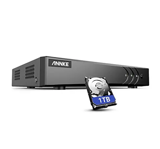 ANNKE TVI 5MP 4 Canali Network Digital Video H.265+ Recorder Video Sorveglianza Videoregis...