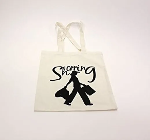 'Beauty.Scouts Borsa della spesa "Shopping Queen Canvas sacchetto di stoffa Borsa di coton...