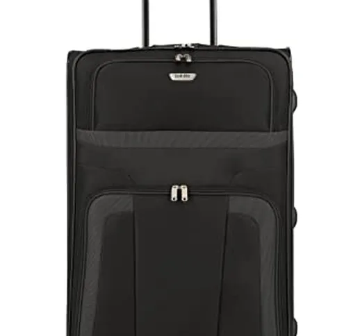 Paklite valigia a 2 ruote dimensione L, serie di valigie ORLANDO: classico trolley morbido...